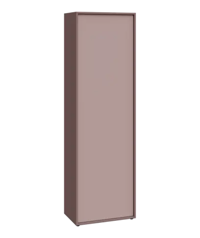 ERY S660 P šatní skříň, 1-dveřová, šatní tyč, 2000x600x600, pravá, pudrová